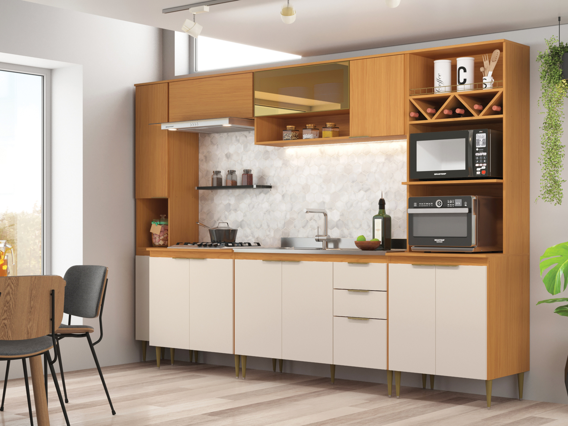 Cozinha Modulada Brisa - 6 peças