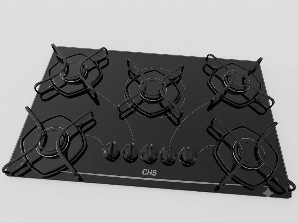 Cooktop acendimento simples 5 bocas